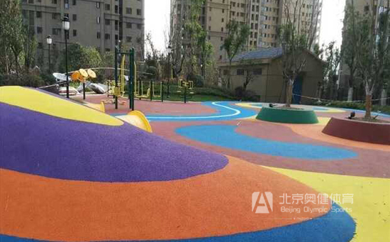 河南epdm塑膠地面鋪裝工程案例之碧桂園小區