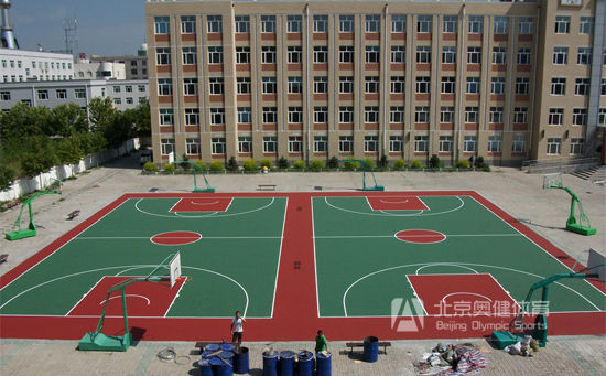 塑膠籃球場建造找北京奧健體育