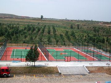 鄂爾多斯運動場圍網建設施工案例博源煤化工