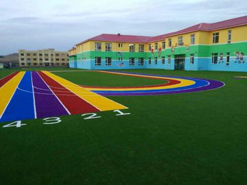 內蒙人造草操場施工工程案例之臨河陽光幼兒園